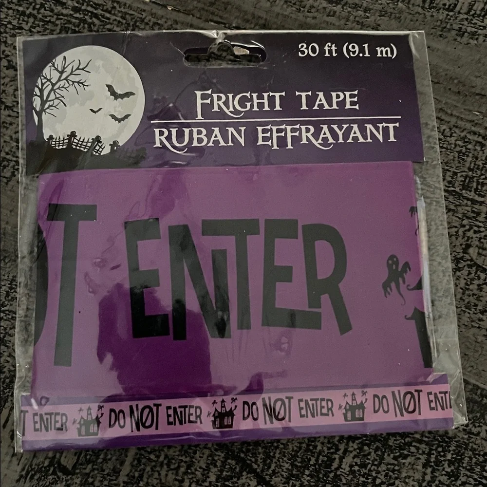 Halloween Fright Tape Set - Yellow and Purple